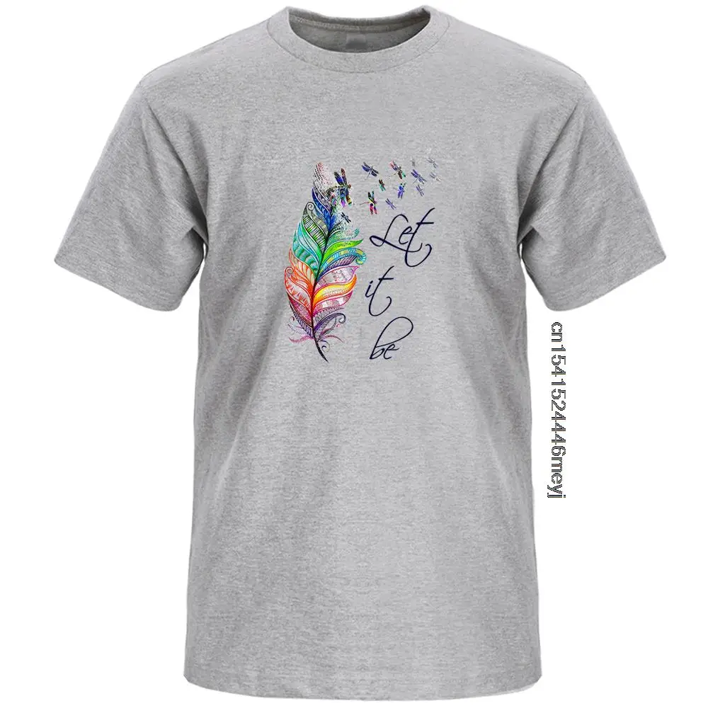 

Beautiful Flower Let It Be Casual T Shirt Printed Short Sleeve Tshirts Vintage Cool Top Men Cotton Fitted Casual Outdoor Tshirt