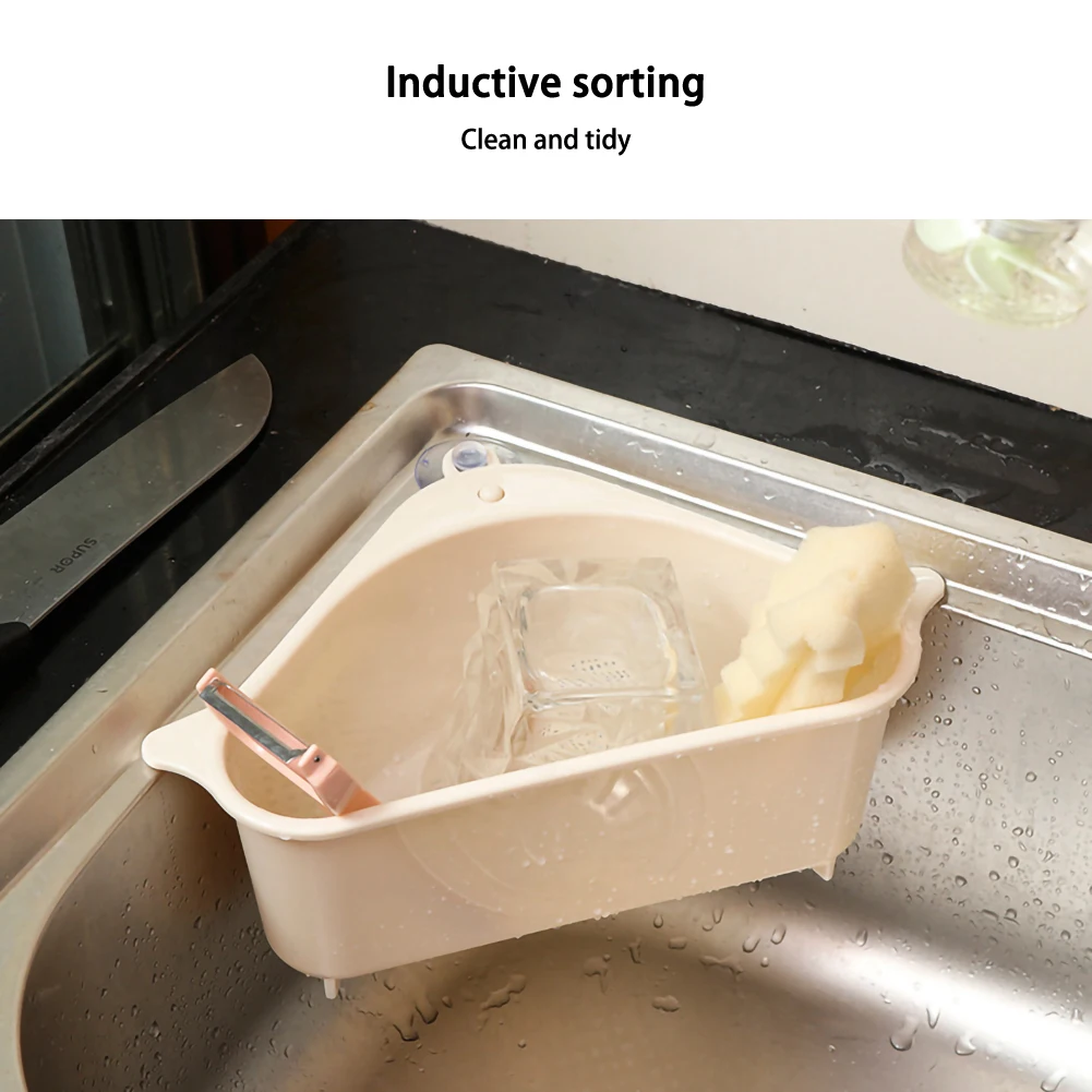 Треугольная кухонная полка для раковины сливная стойка ванной комнаты держатель