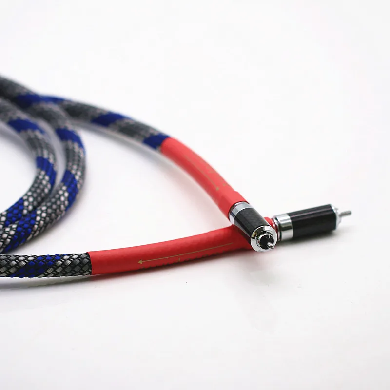 Silver color TYPE CL2 OCC 75 ohm RCA coaxial cable fever grade digital audio subwoofer signal | Электроника
