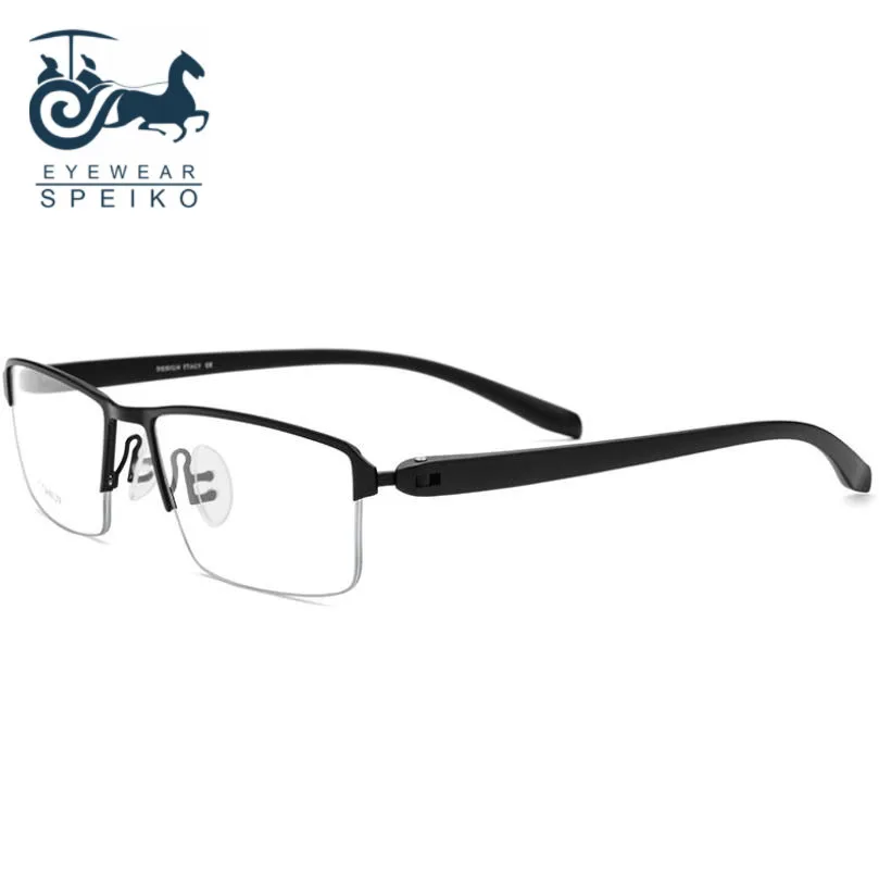 

Ультралегкие оправы из чистого титана 9031, мужские очки в деловом стиле, очки для чтения при близорукости, 1,74 анти-синие линзы