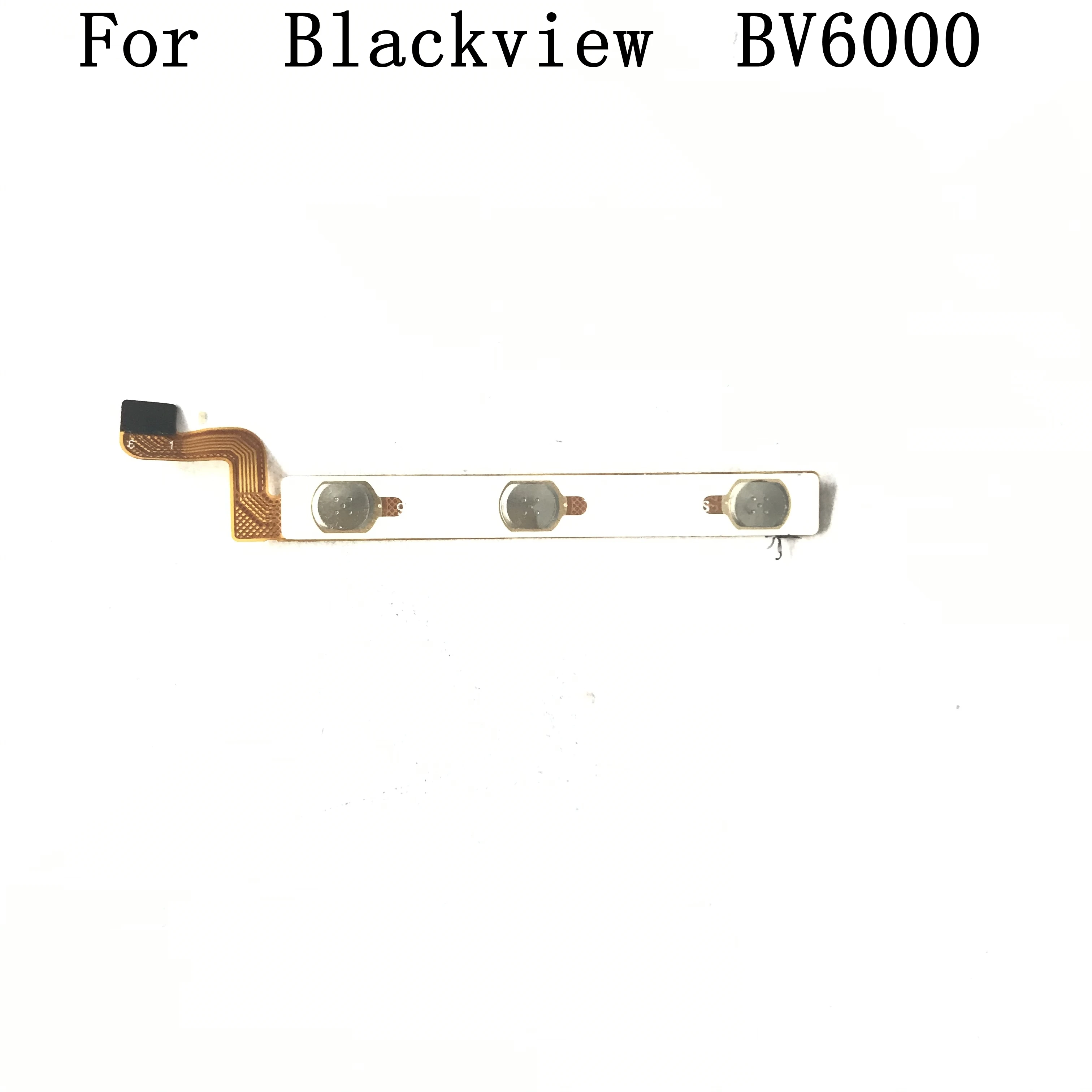 Бывший в употреблении телефон + клавиша громкости гибкий кабель FPC для Blackview BV6000 4 7