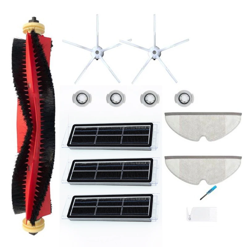 

Kit Filter Side Brush Replacement Spare Cleaning For Xiaomi Roborock S6 S60 S65 S5 MAX T6