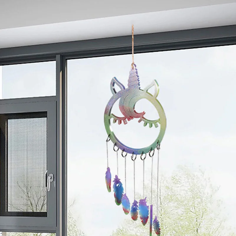 

Diy Crystal Epoxy Mold Moldes De Silicona Para Resina Epoxi Wall Hanging Feather Strap Curtain Wind Chime Silicone Mold Resina