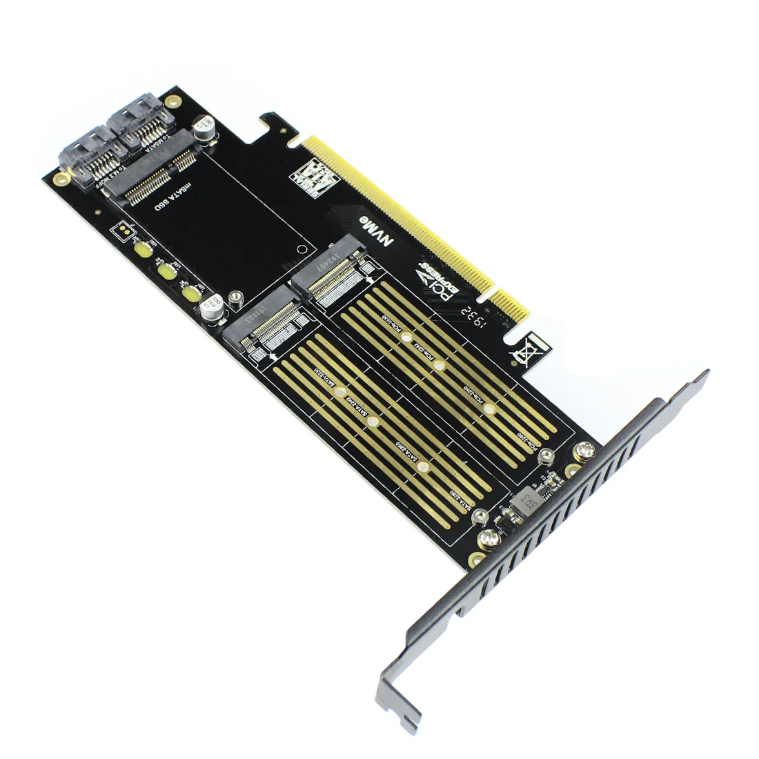 jeyi sk16 m 2 для nvme ssd для ngff на pcie 30 x4 адаптер m key b key msat