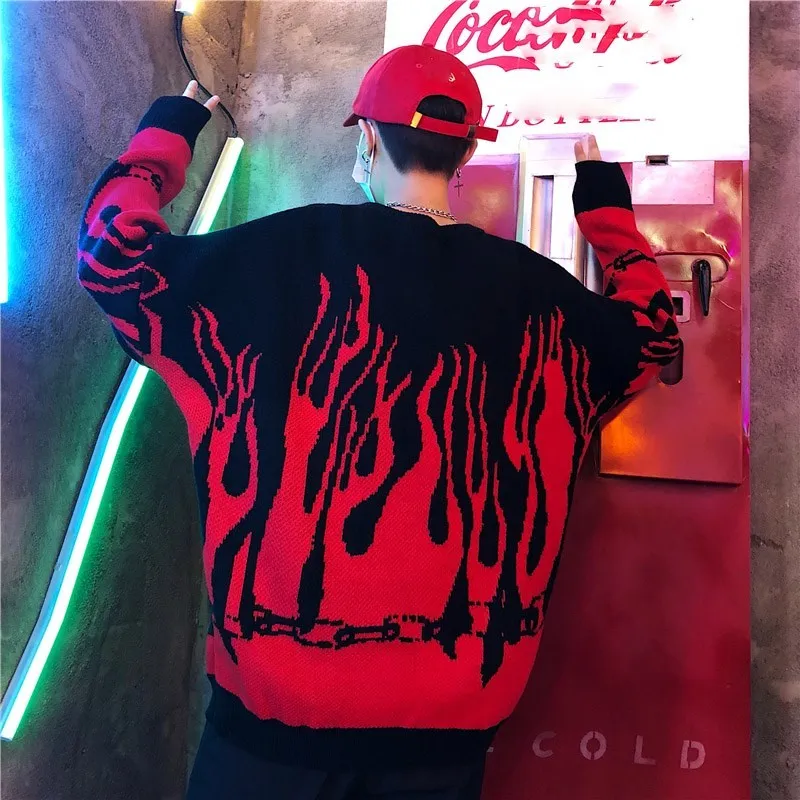 Женский свитер с рукавом летучая мышь свободный трикотажный в стиле Харадзюку