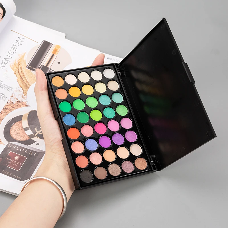 Макияж для глаз ANMOR 40 цветов матовые блестящие тени век Алмазный мерцающий