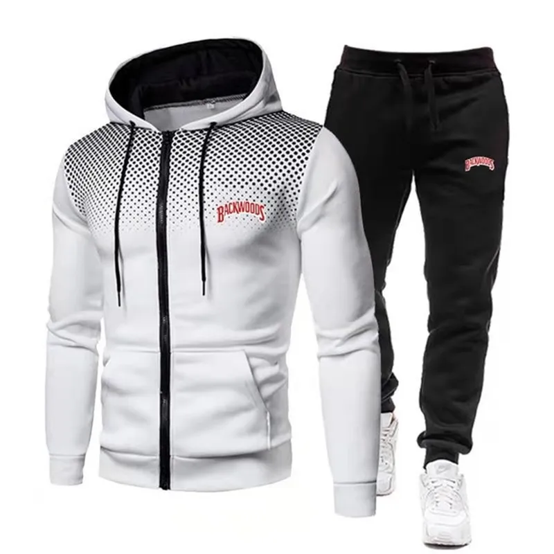 

2021 Winter Brand Tracksuits Men's sets Long Sleeve Pullover + Jogging Trousers 2pcs Sets Fitness Running Suits sportswer Male