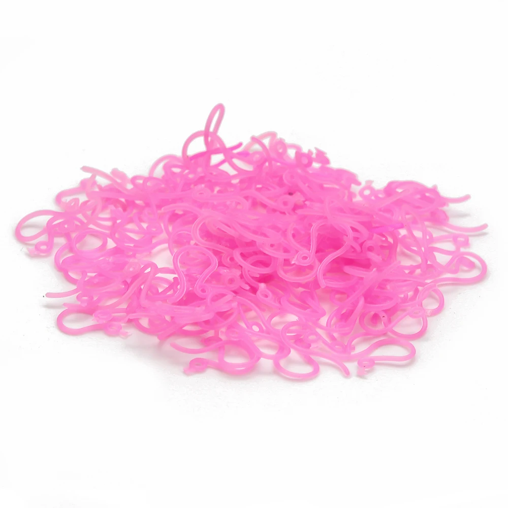 MEIBEADS 500 шт./партия, модный пластиковый ушной крючок, не аллергенные серьги, провода, фурнитура, подходят для ювелирных изделий, аксессуары UF1953 - Цвет: UF1953PK00