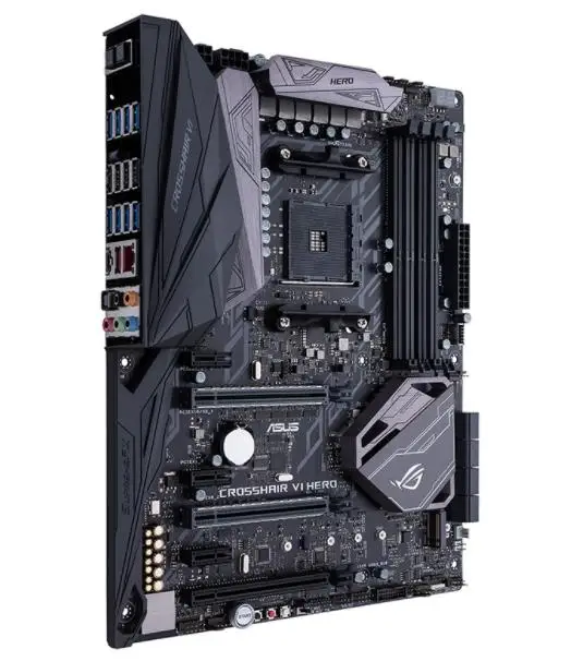 Материнская плата ASUS ROG CROSSHAIR VI HERO разъем AM4 DDR4 USB2.0 USB3.0 USB3.1 SATA3 64 Гб X370 б/у настольная