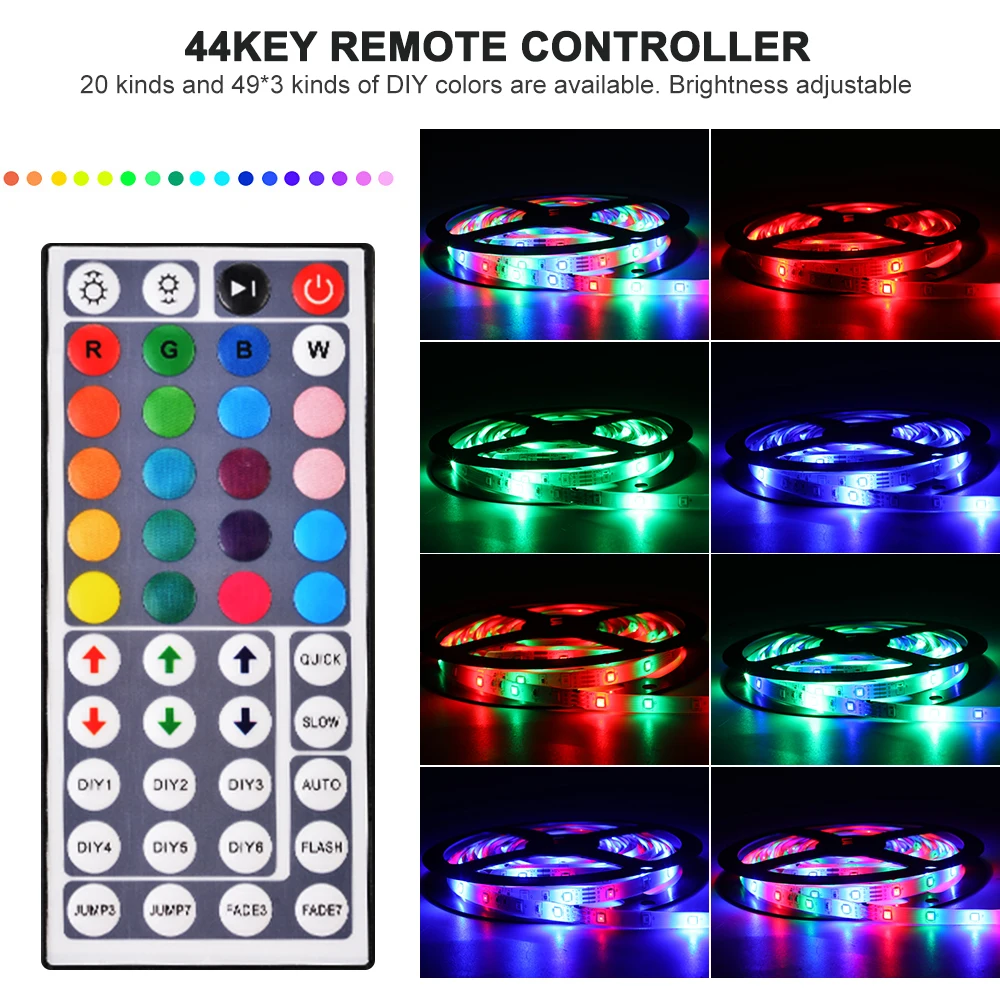 10 м RGB 3528 Светодиодный многоцветное Изменение привело светодиодный светильник