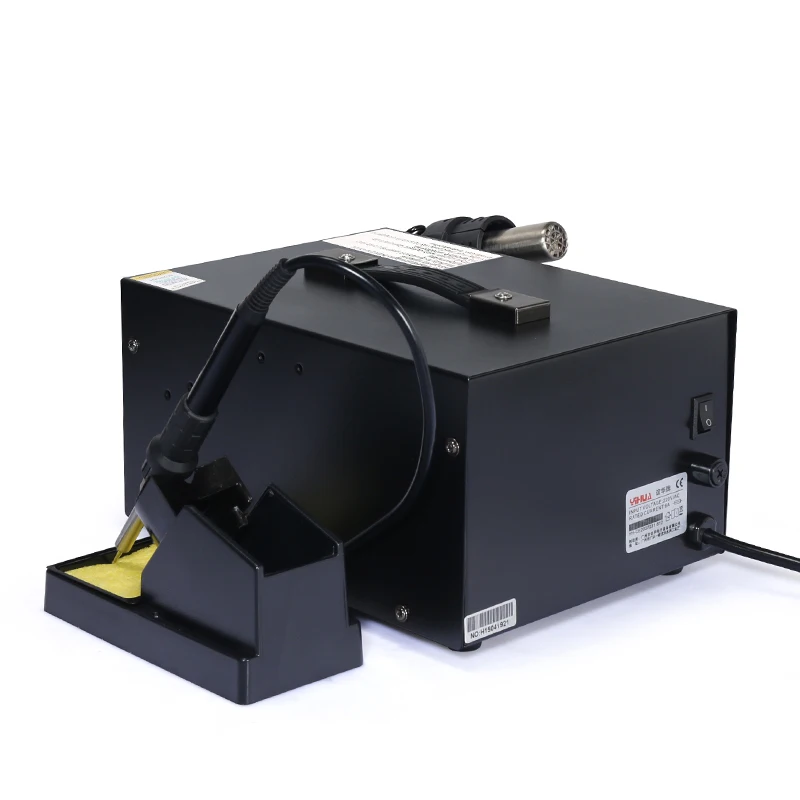 YIHUA 852D+ 500 Celsuis пайка горячим воздухом станция с паяльником тепловой пистолет инструмент паяльная станция bga станция устройство для распайки smd-компонентов станция