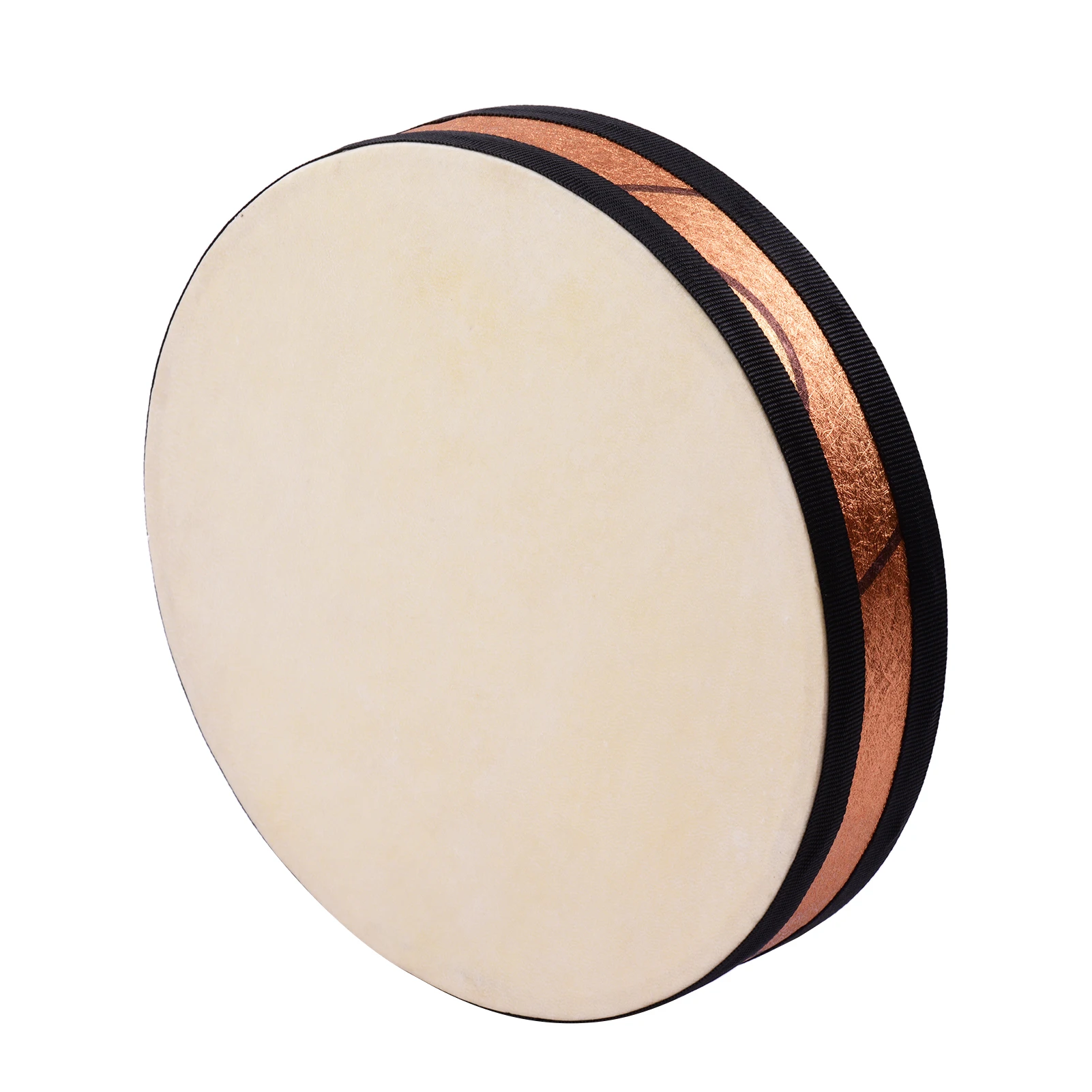 

10 Inch Ocean Drum Wooden Handheld Sea Wave Drum Percussion Instrument Gentle Sea Sound Musical Toy Gift for Kids
