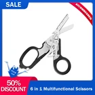 Распродажа, многофункциональные ножницы Raptor для экстренного реагирования с ремешком, резаком и выключателем стекла, черного цвета, резак с ремешком, безопасный молоток