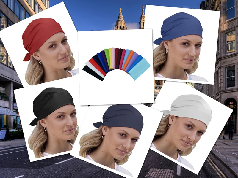 Однотонная цветная бандана в стиле хип-хоп многофункциональные 100% хлопковые