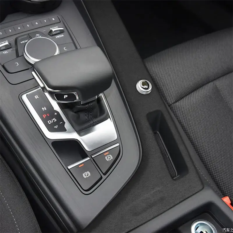 Colored suede Trim panel of automobile interior gear lever For Audi A4L 2017-2021