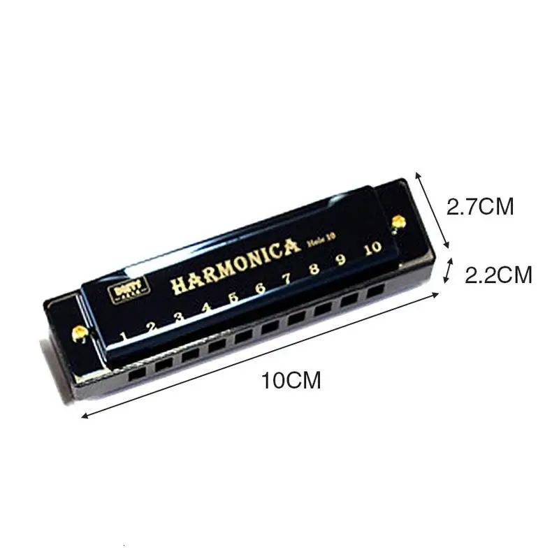 Титановая гармоника с 10 отверстиями пазл для оральных органов музыкальный