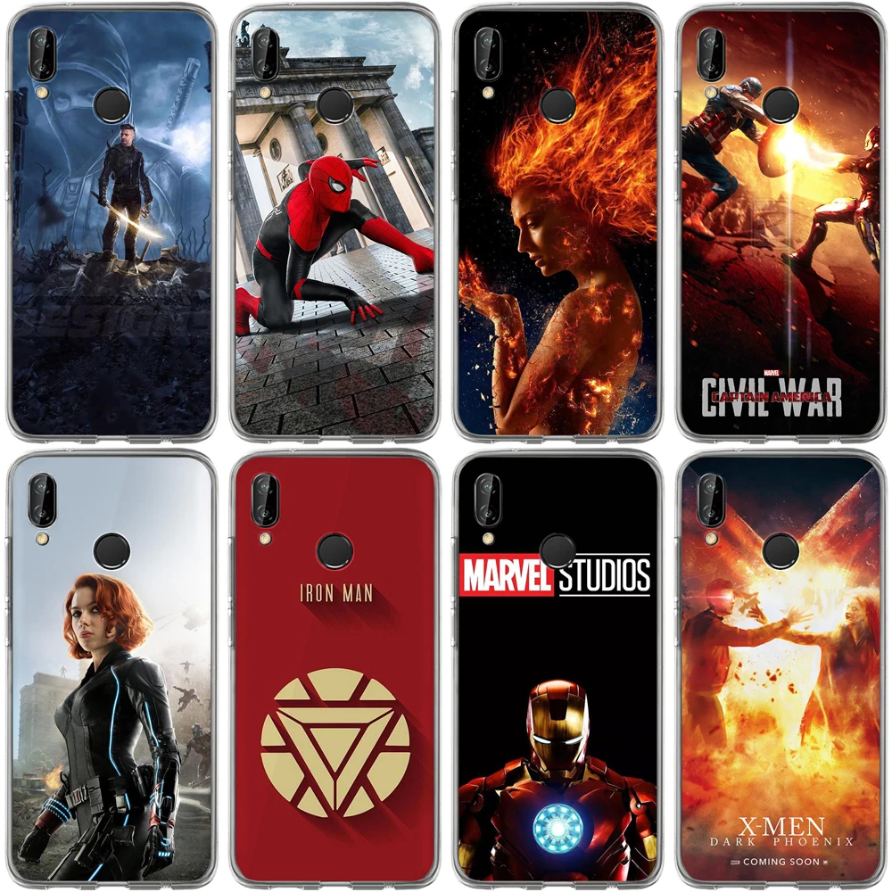 Чудо-чехол для huawei Nova 3 3i 2 Plus Y5 2017 Y6II Y7 PS mate P8 P9 Hero Железный человек Капитан Америка