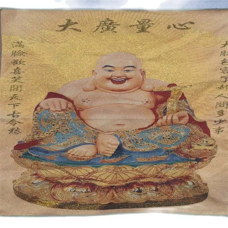 Китайская тибетская уникальная шелковая вышивка карточка Тан старая парчовая