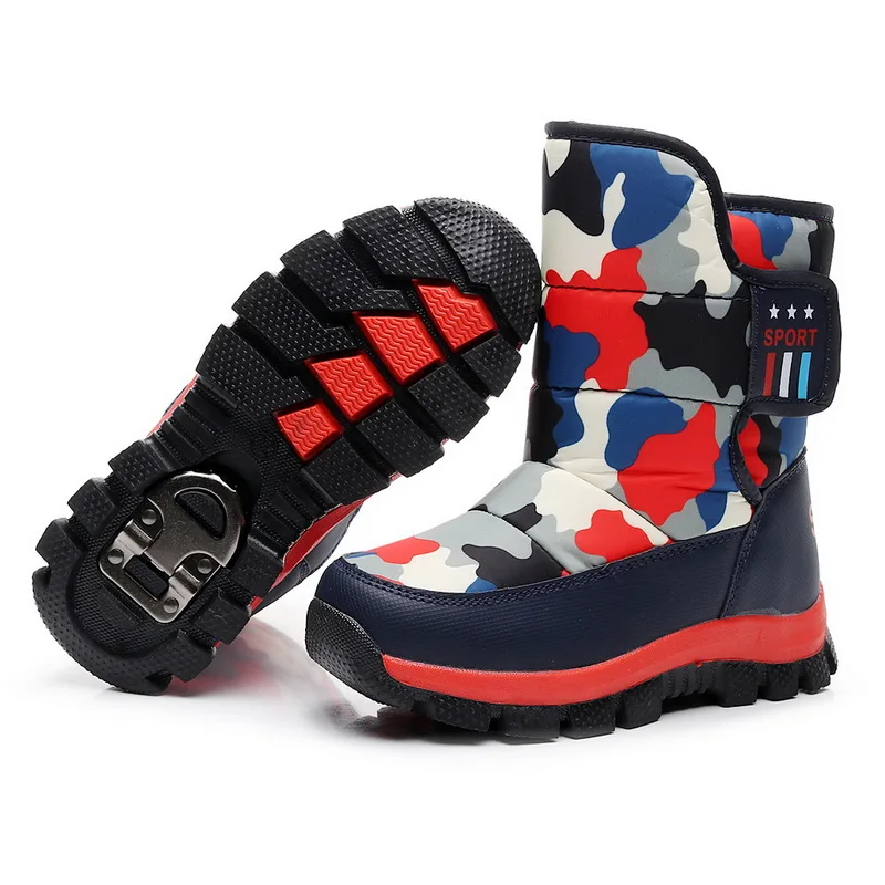 Детские ботинки для девочек водонепроницаемые мальчиков детские зимние