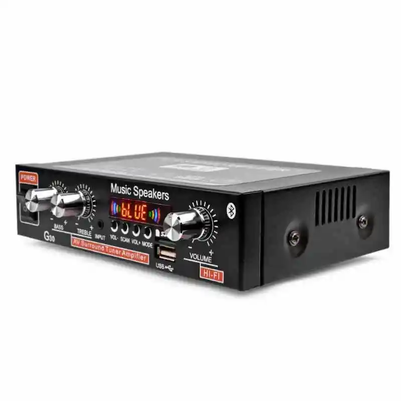 Автомобильный стереоусилитель AC 220 В 12 Bluetooth Hi-Fi 2 0 канальная аудиоплата FM-радио