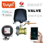 Zigbee водяной клапан, wifi, управление газовым клапаном, управление через приложение, автоматическая работа с датчиком воды Alexa Smartthings Ewelink Tuya Smart life