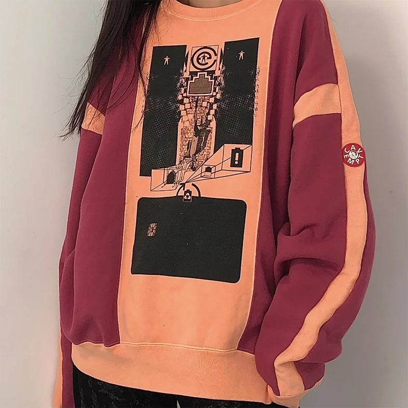 

CAVEMPT C. E hoodie Patchwork OVERDYE MD GravityPlus Men Woman Cavempt Sweatshirts fashion casual high street CAV EMPT Pullover