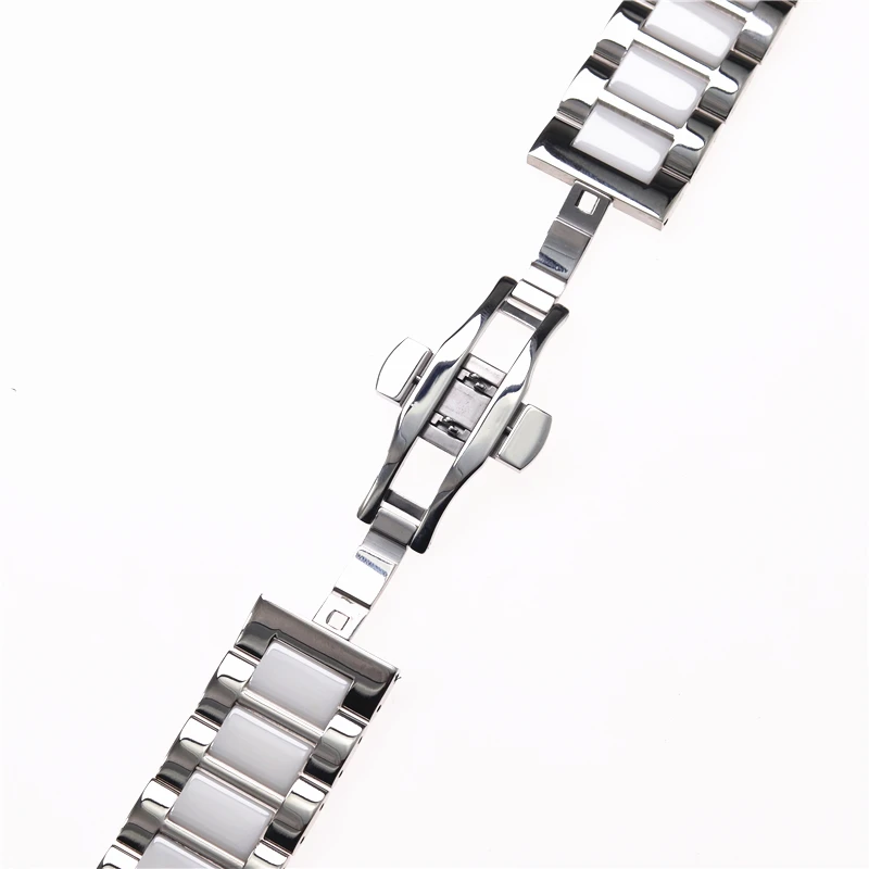 

Stainless Steel Silver Ceramic watch bracelet samsung gear sport watch strap gear s3 s2 band galaxy watch band 20mm 22mm
