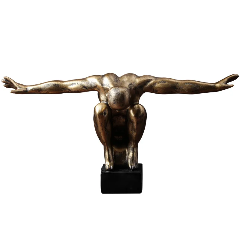 

American Retro Diver Character Model Decoration Living Room Home Porch TV Cabinet Decoration Decoration