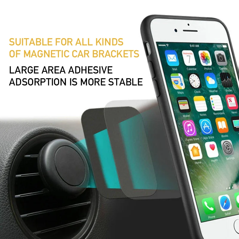 1pcs/3pcs/5pcs Sticker Metal Plate disk iron sheet for Magnet Mobile Phone Holder For Magnetic Car Stand holders | Мобильные