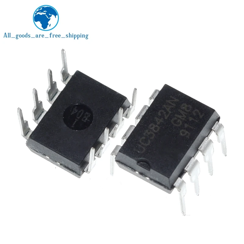 TZT 10 шт. UC3842AN DIP8 UC3842 UC3842BN DIP 3842AN DIP-8 UC3842A UC3842B UC3842 Новый и оригинальный IC