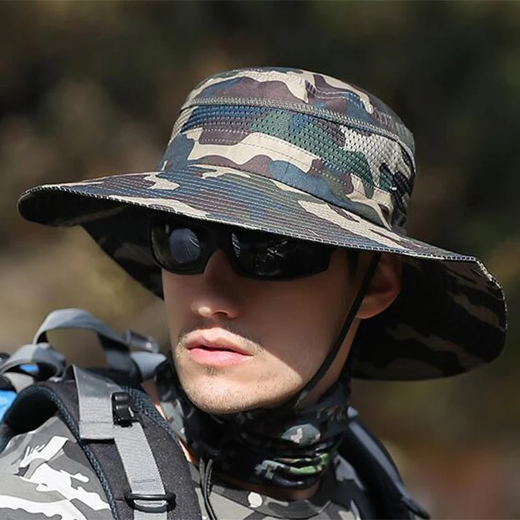 UPF 50 + шляпа от солнца ведро Осенняя мужская женская рыболовная Boonie Защита УФ
