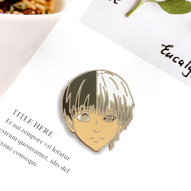 Ken Kaneki One Eyed King Ghoul red eye красивые шпильки TG Chibi японское аниме и брошь Манга |
