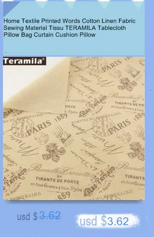 Teramila имитация льняной ткани 50 см x 150 см/шт. Рождественский принт Снежинка Дизайн Аппликация аксессуар DIY Украшение дома Telas