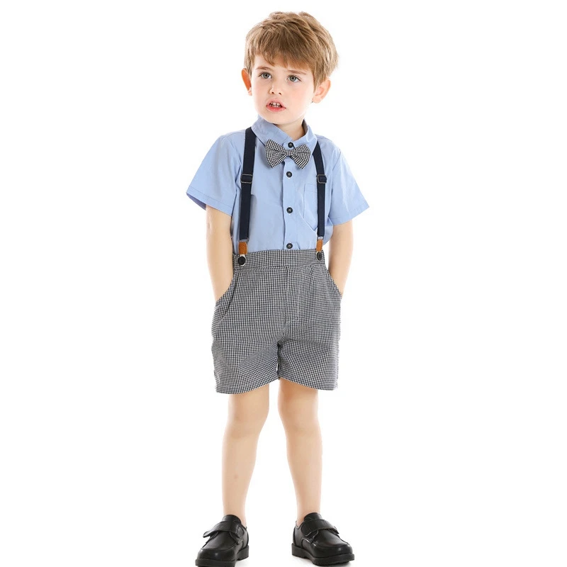 baby boy summer clothes set fashion wedding party kids clothing lovely 2020 new style boys infant t-shirt+pants |