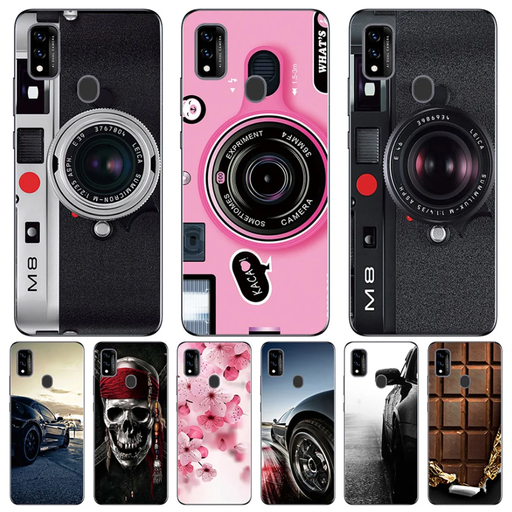 

Phone Bags & Case For ZTE Blade A31 A51 A71 2021 Cover Soft Silicone Fashion Marble Inkjet Painted Shell Capa