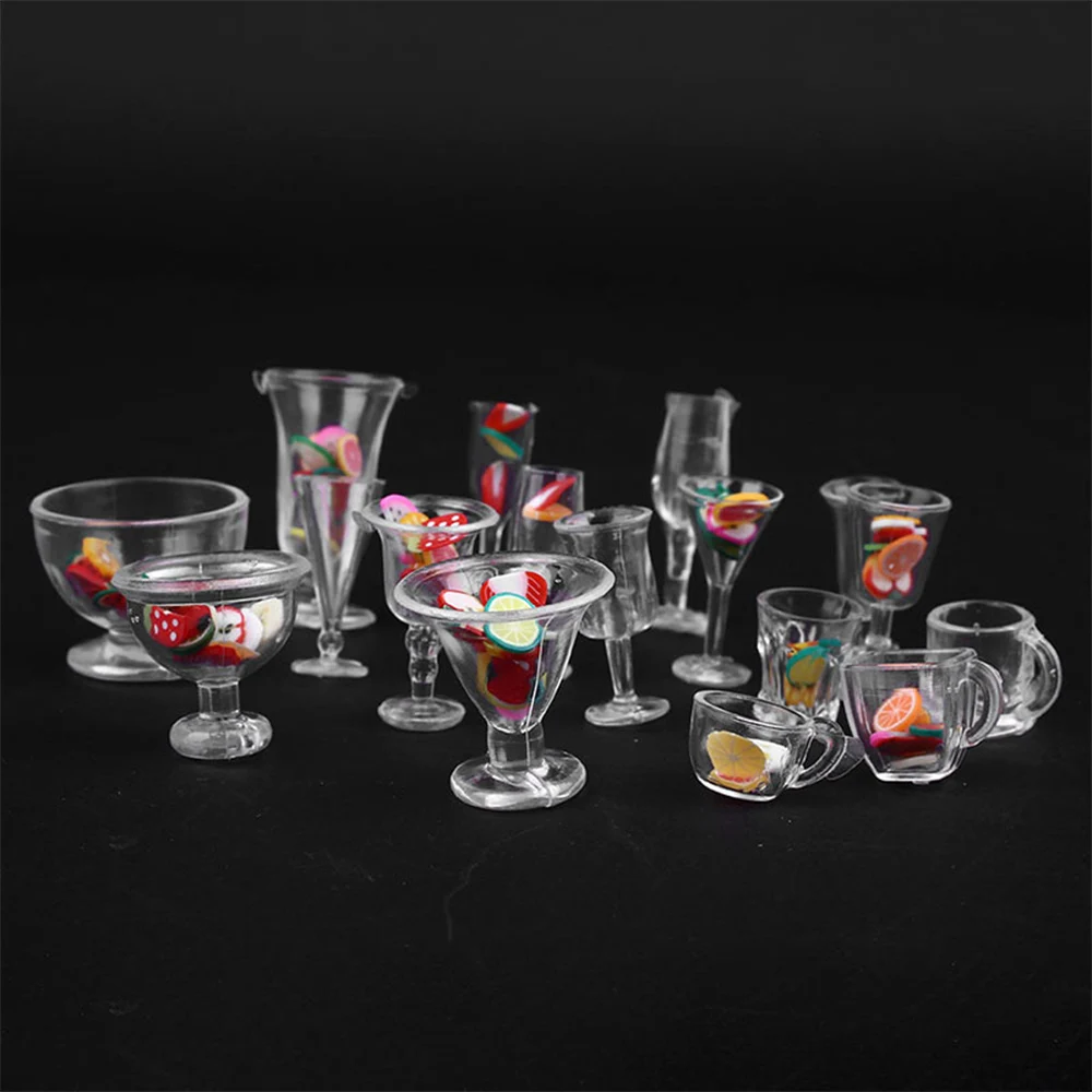 Прозрачный пластиковый мороженое искусственный кукольный домик миниатюрные