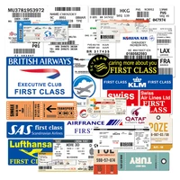 1030pcs boarding pass air tickets graffiti stickers diy travel luggage guitar laptop waterproof classic cool stickers kid toy