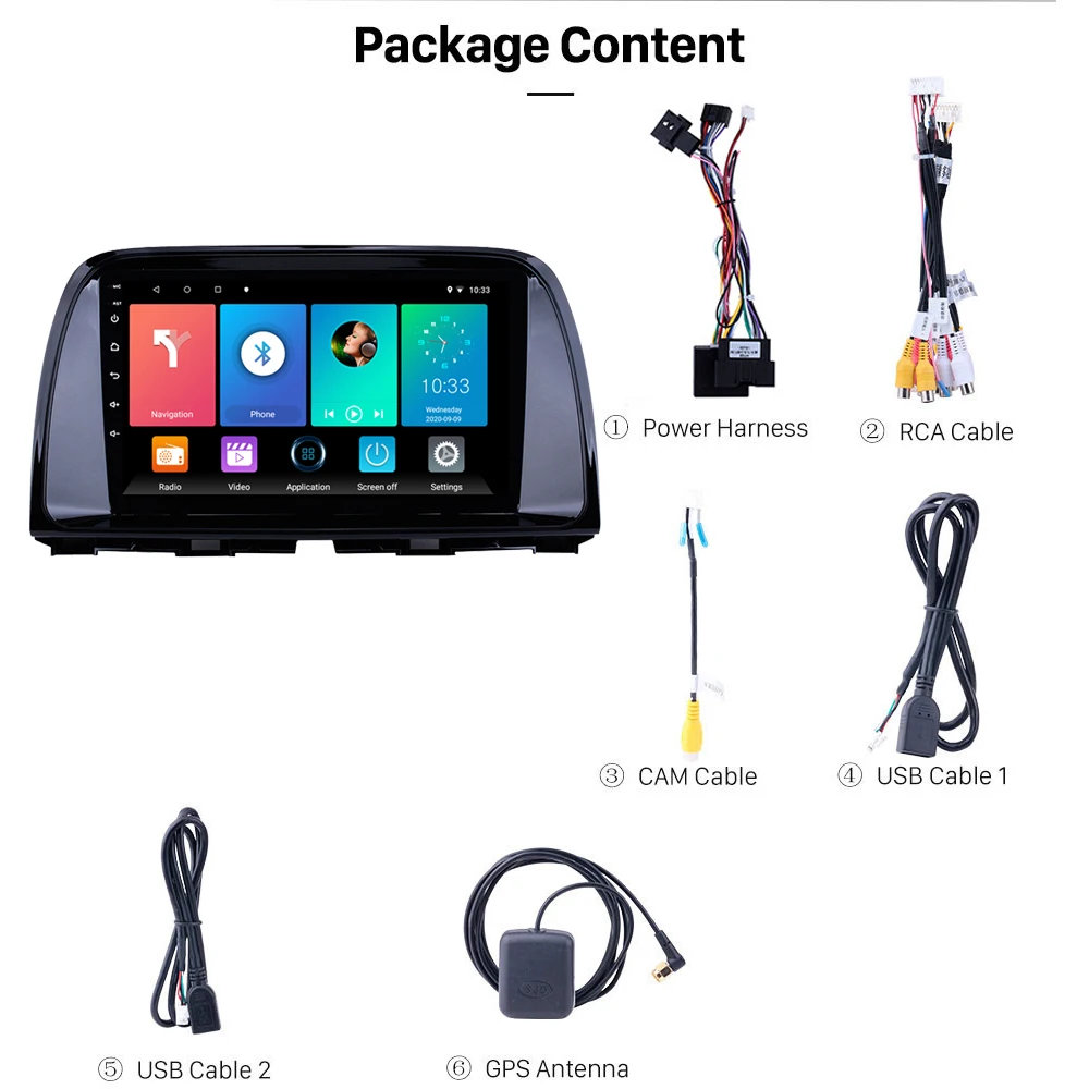 2 DIN Android 9 1 автомобильный dvd для Mazda CX5 CX 5 2013 2016 радио мультимедиа плеер стерео gps