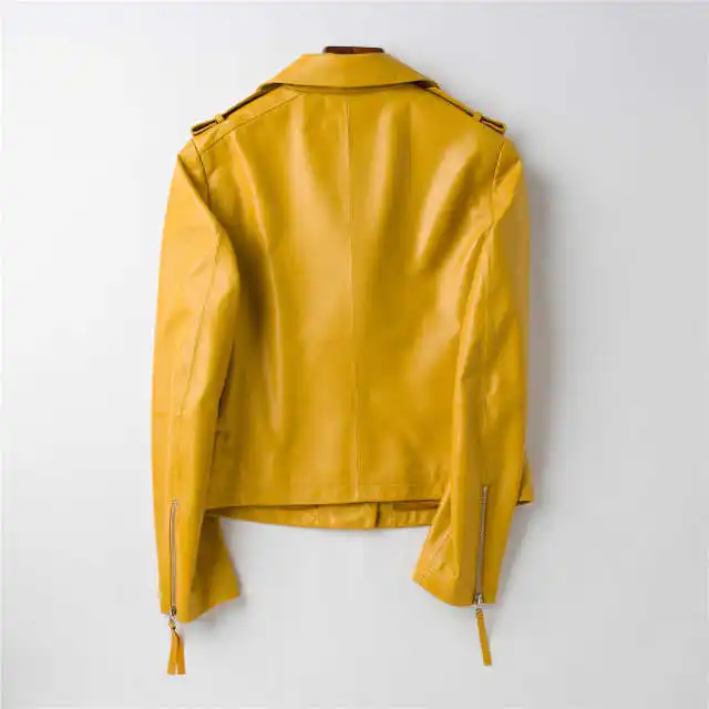 Натуральная кожа женское пальто в повседневном стиле из новой 100% натуральной