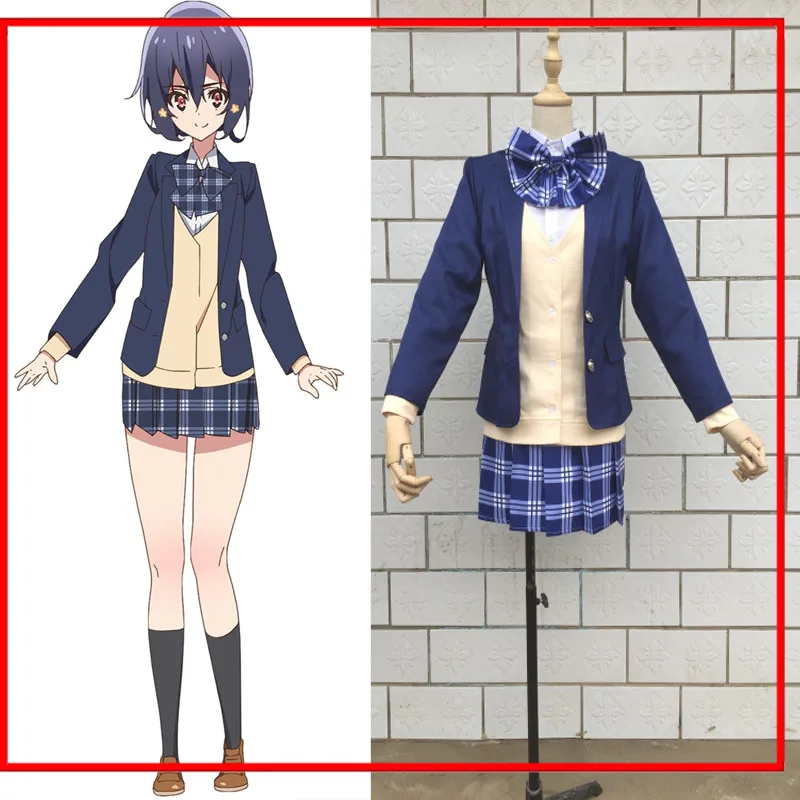 

ZOMBIE LAND SAGA Ai Sasamine Cosplay Costume Lovely School Unifom Cloth Fancy Cosplay Party Dress