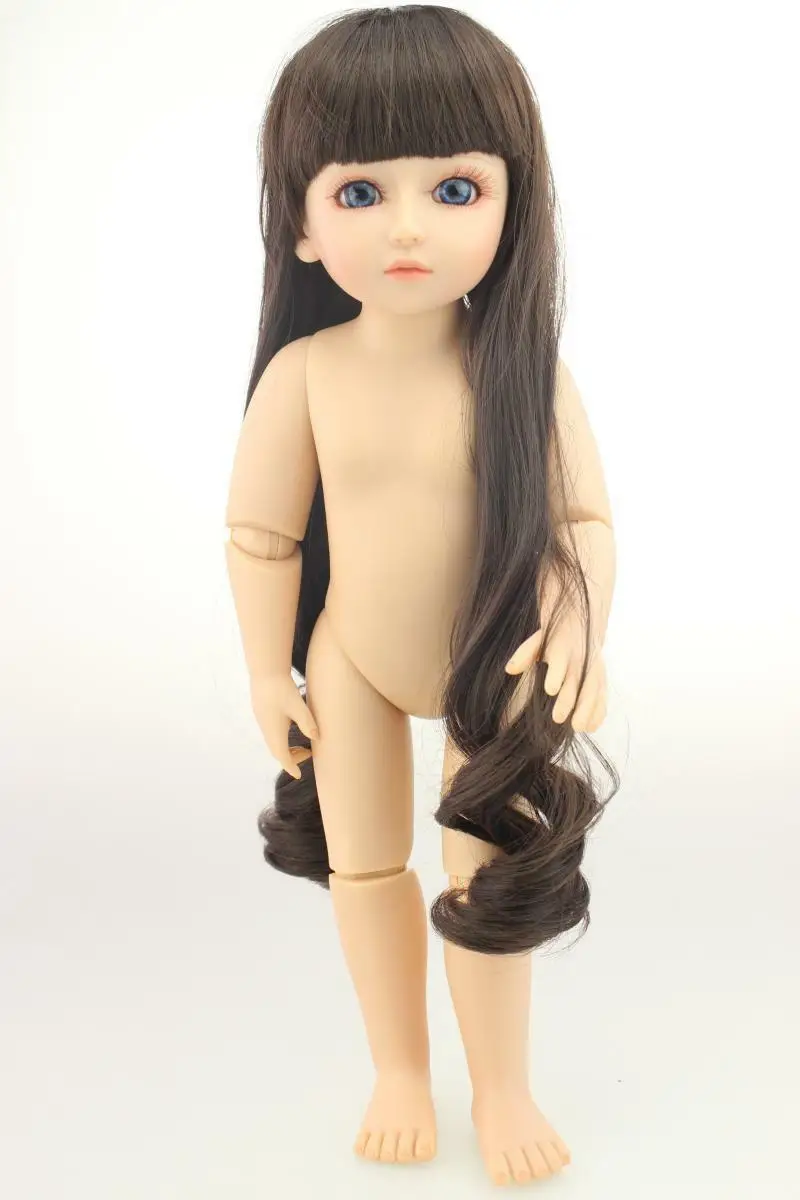 

BJD Reborn Baby Girl Кукла пластиковые цементные игрушки 18 "голубые глаза волосы малыш Bebe подарки силиконовая Мягкая Смола Lol
