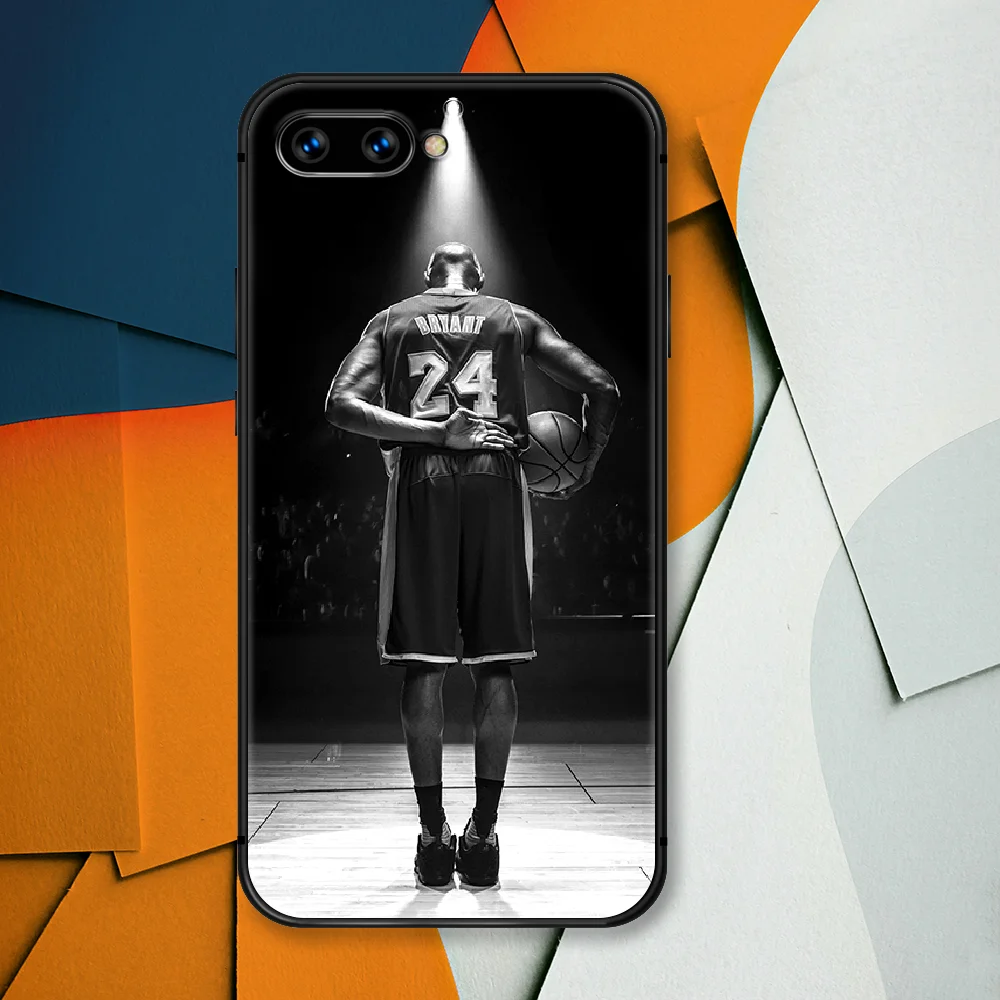

Kobe Basketball 24 Black Mamba Phone Case For Huawei Honor 6A 7A 7C 8 8A 8X 9 9X 10 10i 20 Lite Pro Play black Funda Luxury
