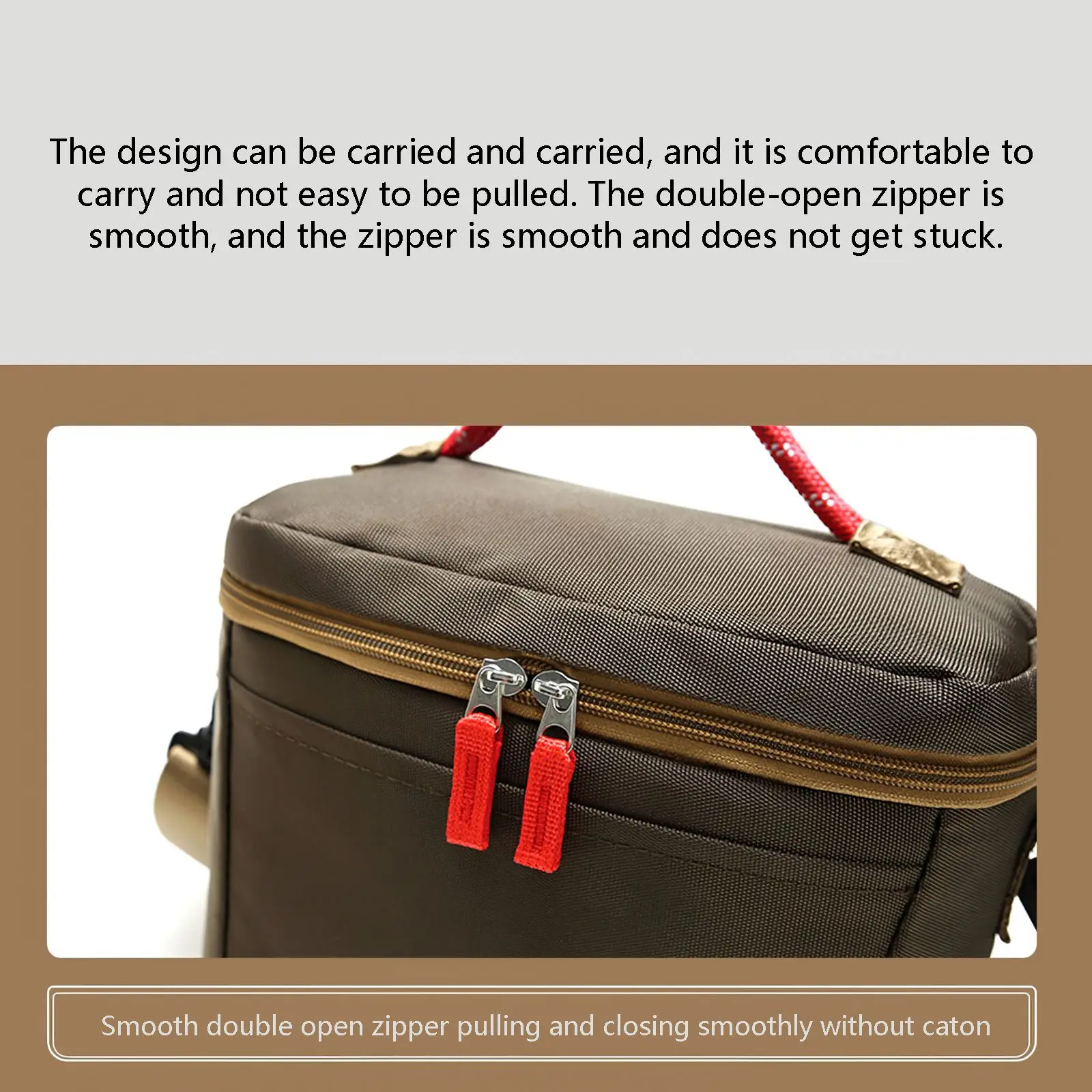 Insulated Lunch Bag Oxford Cloth Box Working Handle Large Capacity Three Layers Cooler | Дом и сад