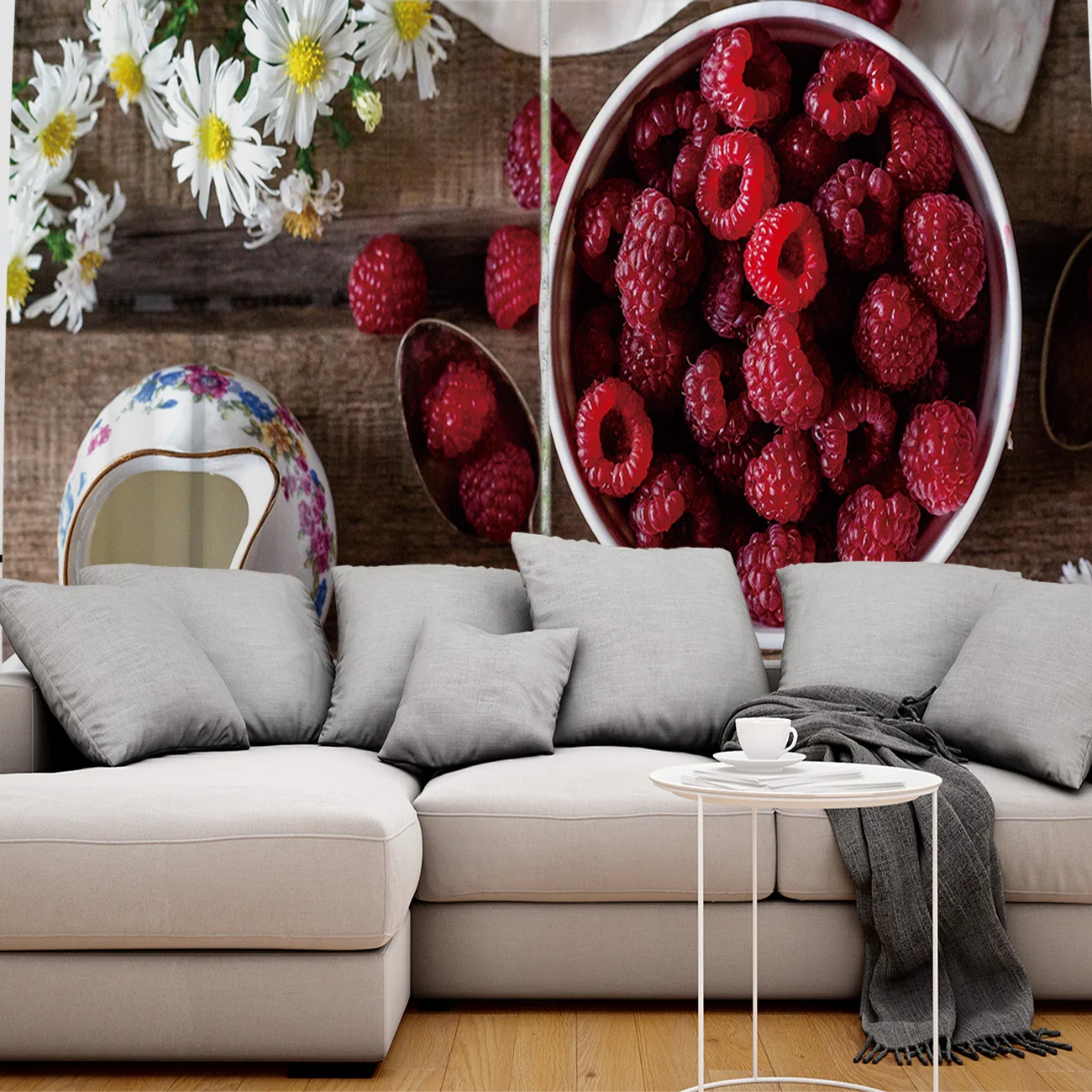 Raspberry Picnic яблоко еда окна шторы живописные для гостиной декоративные предметы |