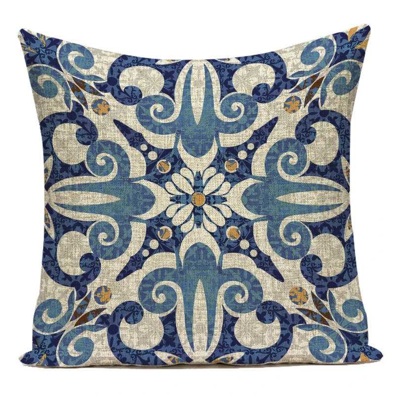 

Декоративные наволочки ZXZXOON, геометрический принт, лен/хлопок, 45x45 см