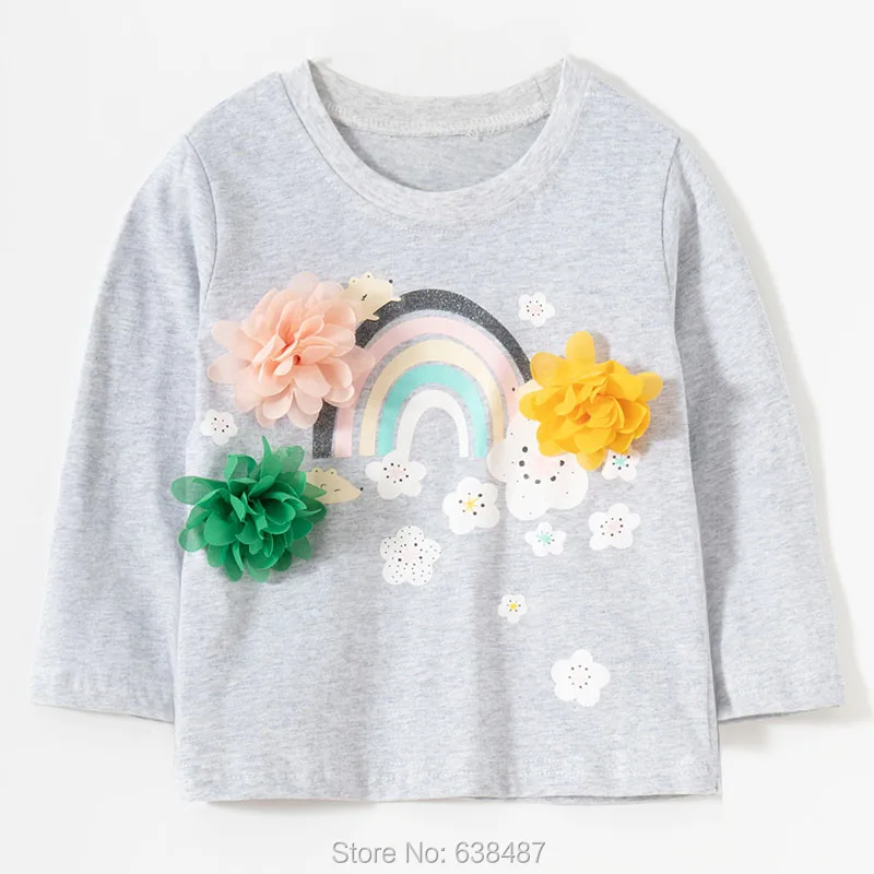 Новинка 2021 футболка для маленьких девочек брендовая качественная одежда из 100%