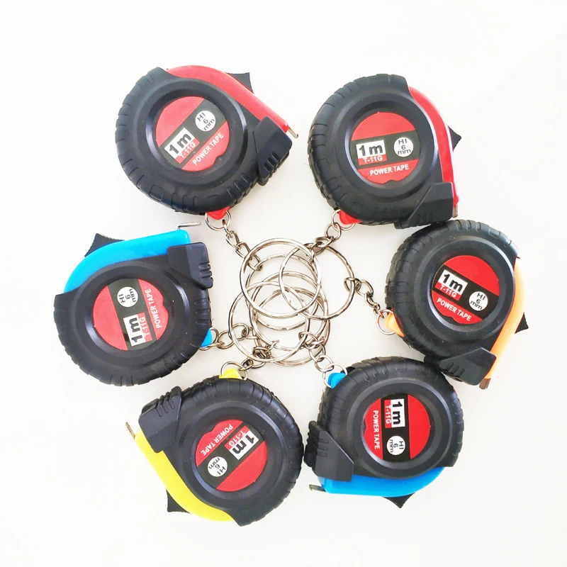 Мини рулетка для ключей универсальная линейка Метрическая выдвижная