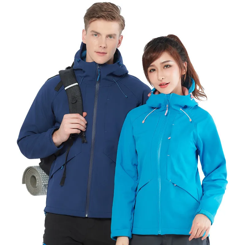 Уличные мягкие куртки для мужчин и женщин ветрозащитная теплая флисовая куртка с