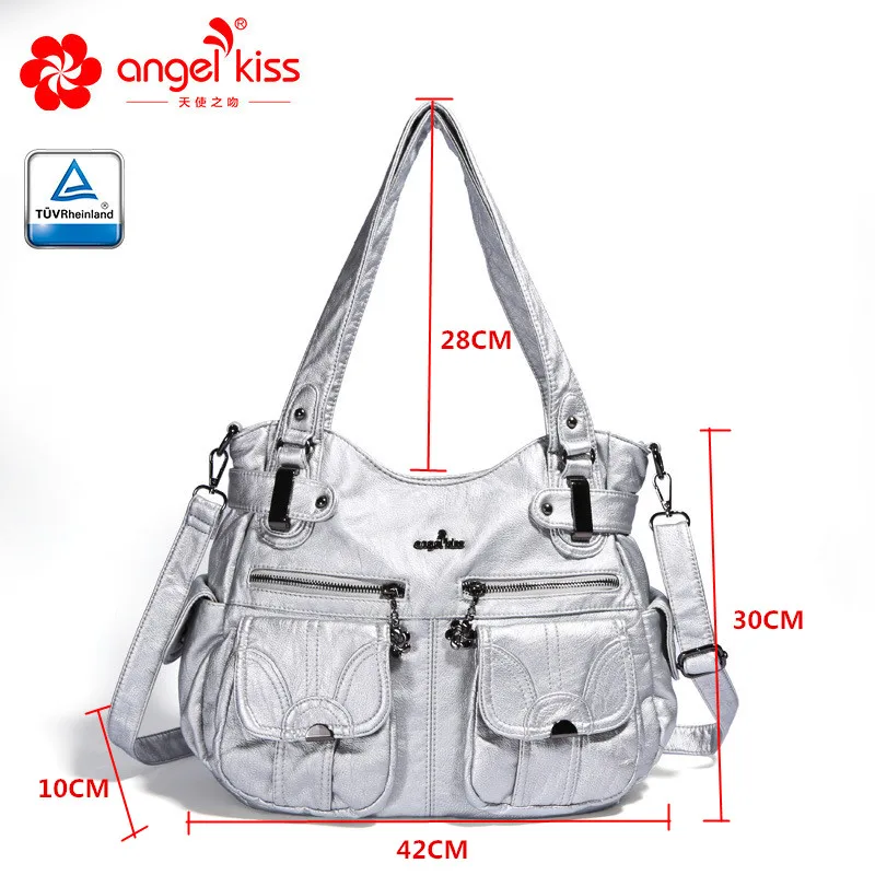 Angelkiss новые женские кожаные сумки женские сумки из искусственной кожи на плечо через плечо женские вместительные сумки женские ручные сумки