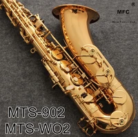 music fancier club tenor saxophone mas wo2 mas 902 gold lacquer with case sax tenor mouthpiece ligature reeds neck